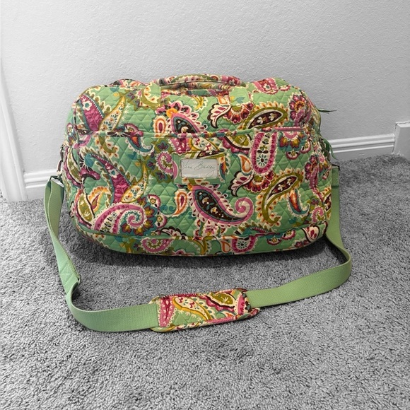 Vera Bradley Tutti Frutti Paisley Weekend Duffle Bag w/Shoulder Strap - Picture 12 of 16